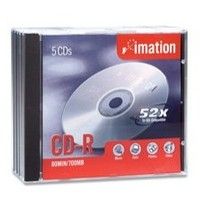 Imation CD-R, 80Min/700MB, 52X, w/ Jewel Case