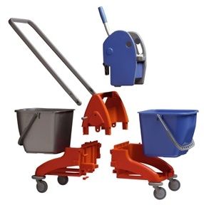 IPC TRIS 50 Double Mop Bucket w/ Wringer 2 x 25L - [ITALY]