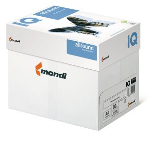 IQ Allround Photocopy Paper, White, A4 , 80gsm, [5 Reams/Box]