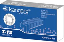 Kangaro Staples T-13 for Tacker, 1000/Pack