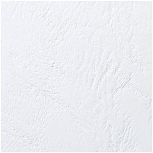 GBC LeatherGrain Binding Cover, 250gsm, A4, White, [Pack of 100]