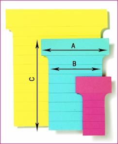 Legamaster T-Cards, 70mm Wide, [Pack of 100], Red