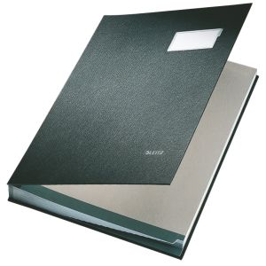Leitz Signature Book 20 Compartments, Durable Blotting Card, 340x240mm, Black.