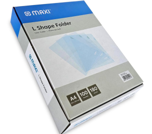 Maxi L Folder A4 180 Micron Clear BX/100 