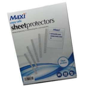 Maxi Glass Clear Pocket, 60 Microns, A4, 100/Pack 