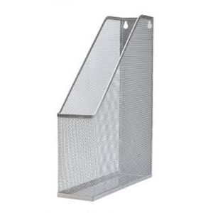 Metal Mesh Magazine Rack, Silver