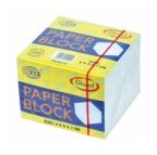 FIS FSBL9X7G Memo Cube Refill Paper White Glued