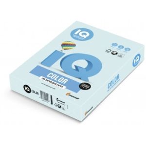 IQ Colored Copy Paper, Pale Blue, A4 Size, 80gsm, 500 Sheets/Ream, Ref: BL29 