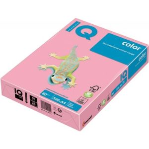 IQ Colored Copy Paper, Pink, A4 Size, 80gsm, 500 Sheets/Ream, Ref: P125 