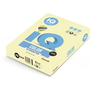 IQ Colored Copy Paper, Canary Yellow, A4, 80gsm, 500 Sheets/Ream 