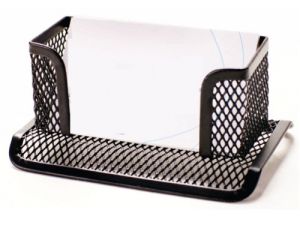 Metal Mesh Business Card Display Stand, Black 