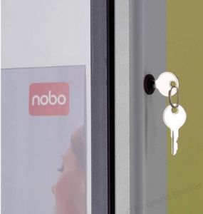 Nobo Display Case, Dryerase Magnetic 12 x A4 Swing Door
