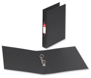 Ring Binder PVC 2 O-Ring Size 25mm A4 Black