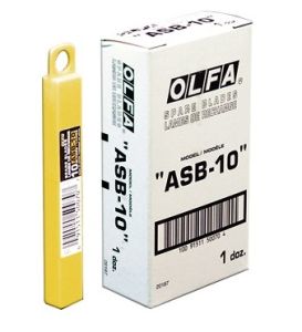 Olfa ASB-10 Spare Blades, 9mmX80mm, 10/Pack