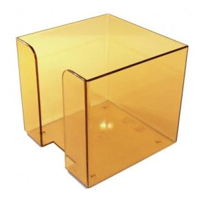 Omega Plastic Memo Cube Holder, Assorted Colors 