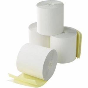 Cash Register Paper Roll, 2 Ply, 76mm X 70mm X 1/2" Pack of 10