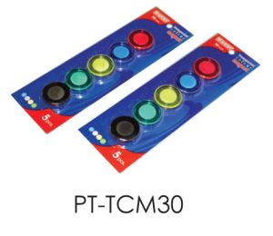 Whiteboard Magnets, 30 mm, 5 Pc/Pack, Assorted Colors 