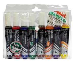 Maxiflo MWL6-8 Whiteboard Marker, Chisel Point 8/Wallet