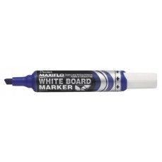 Pentel Maxiflo MWL6 Whiteboard Marker, Chisel Tip, Blue 