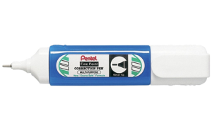 Pentel ZL31-W Fine Point Correction Pen, 12ml