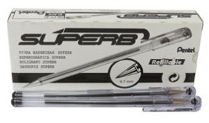 Pentel BK77 Superb Ball Pen 0.7mm PK/12 Black