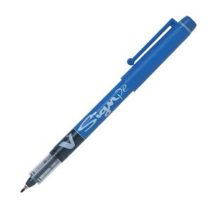 Pilot V Sign Pen Medium Tip PK/12 Blue