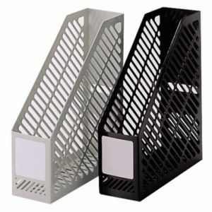Plastic Magazine Rack, Grey