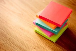 Post-it® Notes 654-5PK 3" x 3", Neon Colors, PK/5X100 Asst.