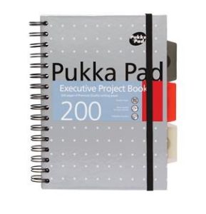 Pukka Executive Project Book, 80gsm, Wirebound, A5, Assorted 200 pages