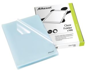 Rexel CKF/A4 12215 Cut Flush Folder Embossed PK/100