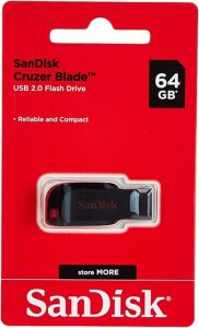 SanDisk 64GB Cruzer Glide Flash Drive, USB 2.0