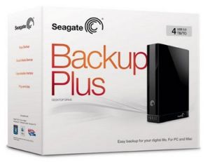 Seagate Backup Plus External Desktop Drive 4TB 