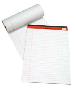 Sinarline Legal Pad, White, A4, Lined, 50 Sheets [Pack/10]