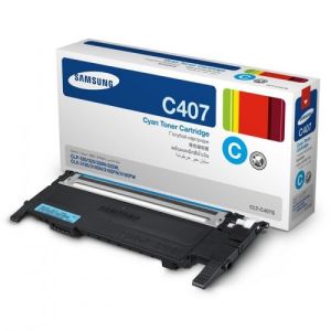 Samsung CLT-C407S Toner Cartridge, Cyan 