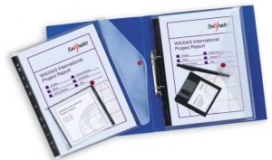 Snopake 12566 Polyfile Ring Binder Wallet A4 Clear Pack of 5