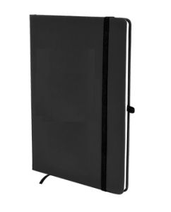 Soft Touch Hard Cover Notebook w/ Elastic A5 Black