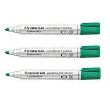 Staedtler Lumocolor 351 Whiteboard Marker, Bullet Tip, Green 