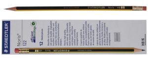 Staedtler Noris HB2 Pencil with Eraser Tip PK/12