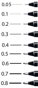 Uni PIN200 Fine Line Drawing Pen Black [PK/12]