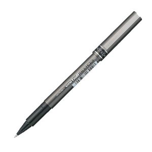 Uniball UB-155 Micro Deluxe Roller Pen, 0.5mm - [PK/12] - Black
