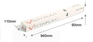 VistaPlan A0 Plan Hanger, Grey, [Pack of 4]