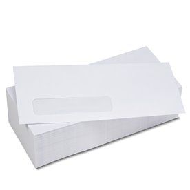 White Envelopes w/Window, 80gsm, 115 x 225mm [Pack/50]