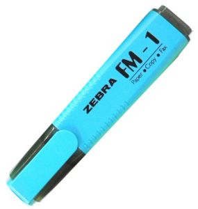 Zebra Highlighter Pen FM-1 Blue