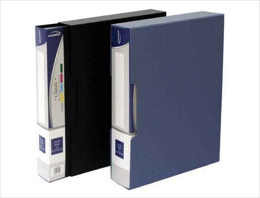 Clear Display Book A4 Size 100 Pockets Assorted Colors